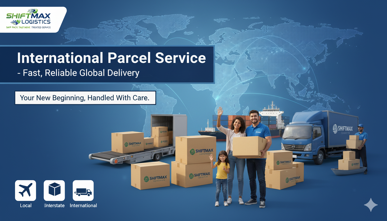 ShiftMax Logistics international parcel service - fast worldwide courier delivery with real-time tracking and customs clearance